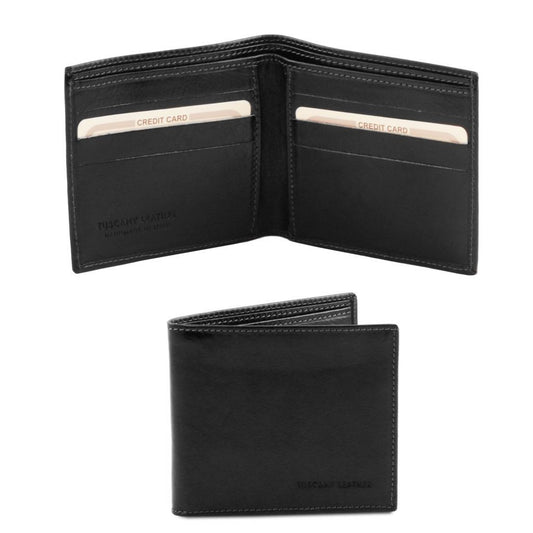 exclusive-2-fold-leather-wallet-for-men-tl140797 - Musta