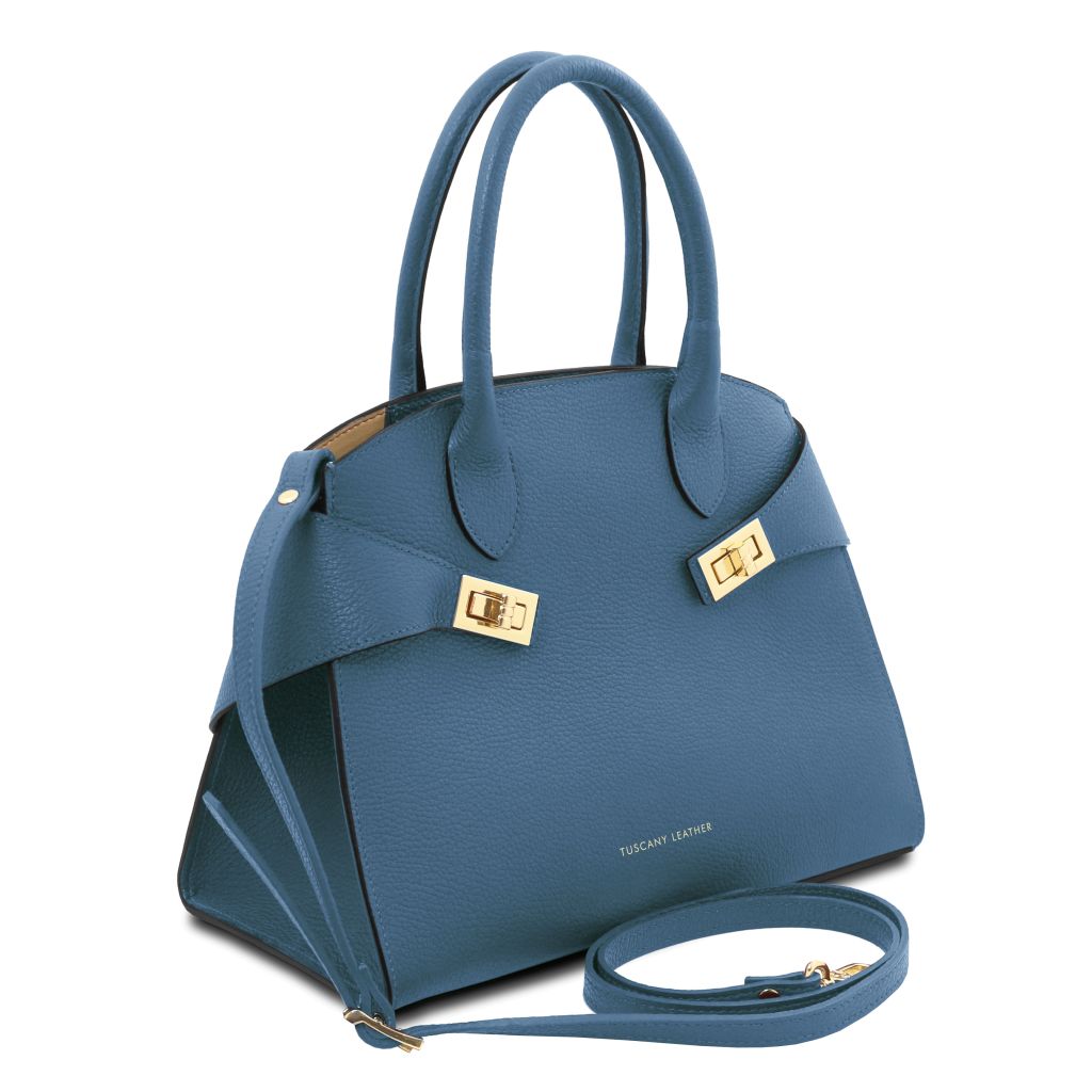 coccola-leather-handbag-tl142421 - Deniminsininen - kuva 2