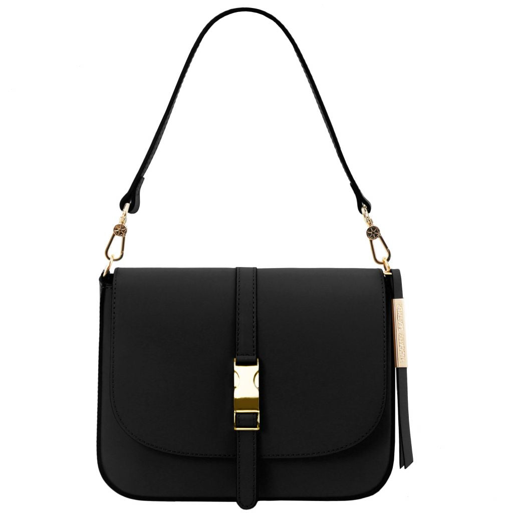 nausica-leather-shoulder-bag-tl141598 - Musta