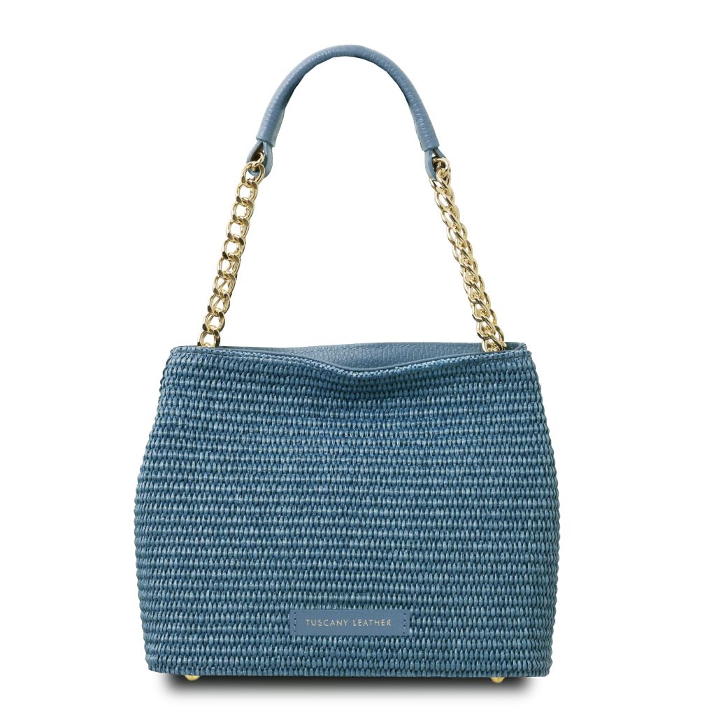 tl-bag-raffia-bucket-bag-tl142208 - Deniminsininen