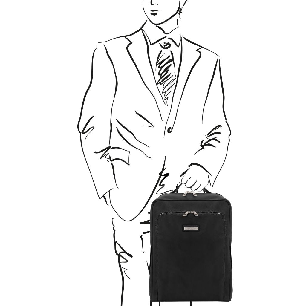 bangkok-leather-laptop-backpack-tl141793 - Musta - kuva 2