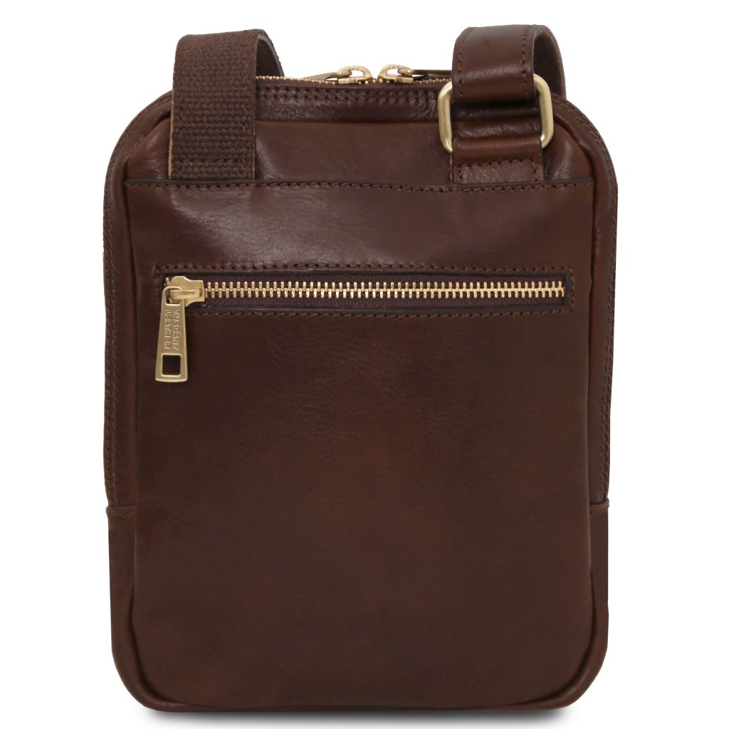 mark-leather-crossbody-bag-tl142428 - Tummanruskea - kuva 3