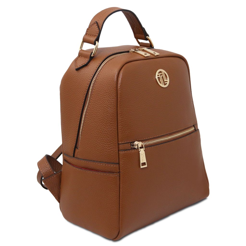 prisma-soft-leather-backpack-tl142483 - Konjakki - kuva 2