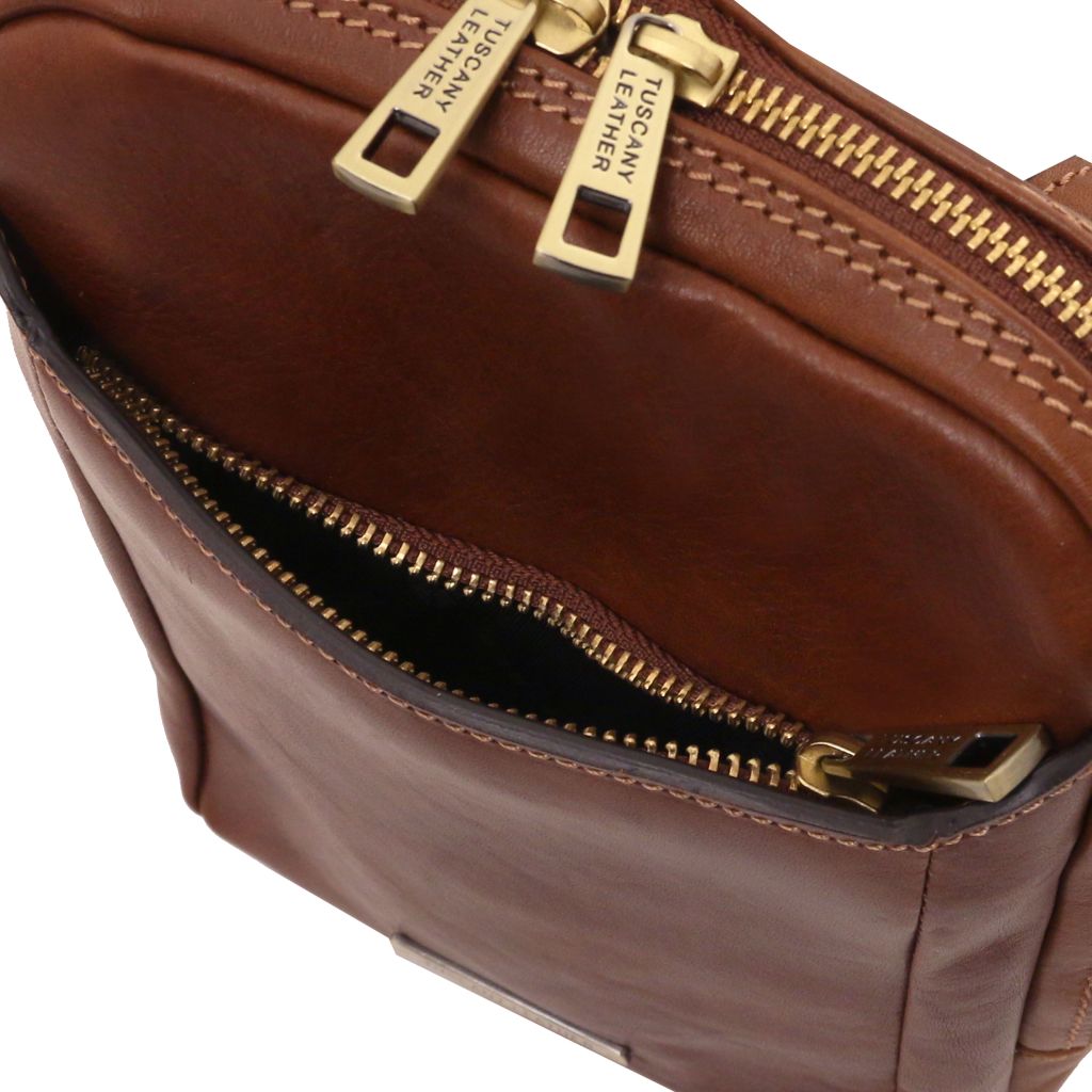 mark-leather-crossbody-bag-tl142428 - Ruskea - kuva 4