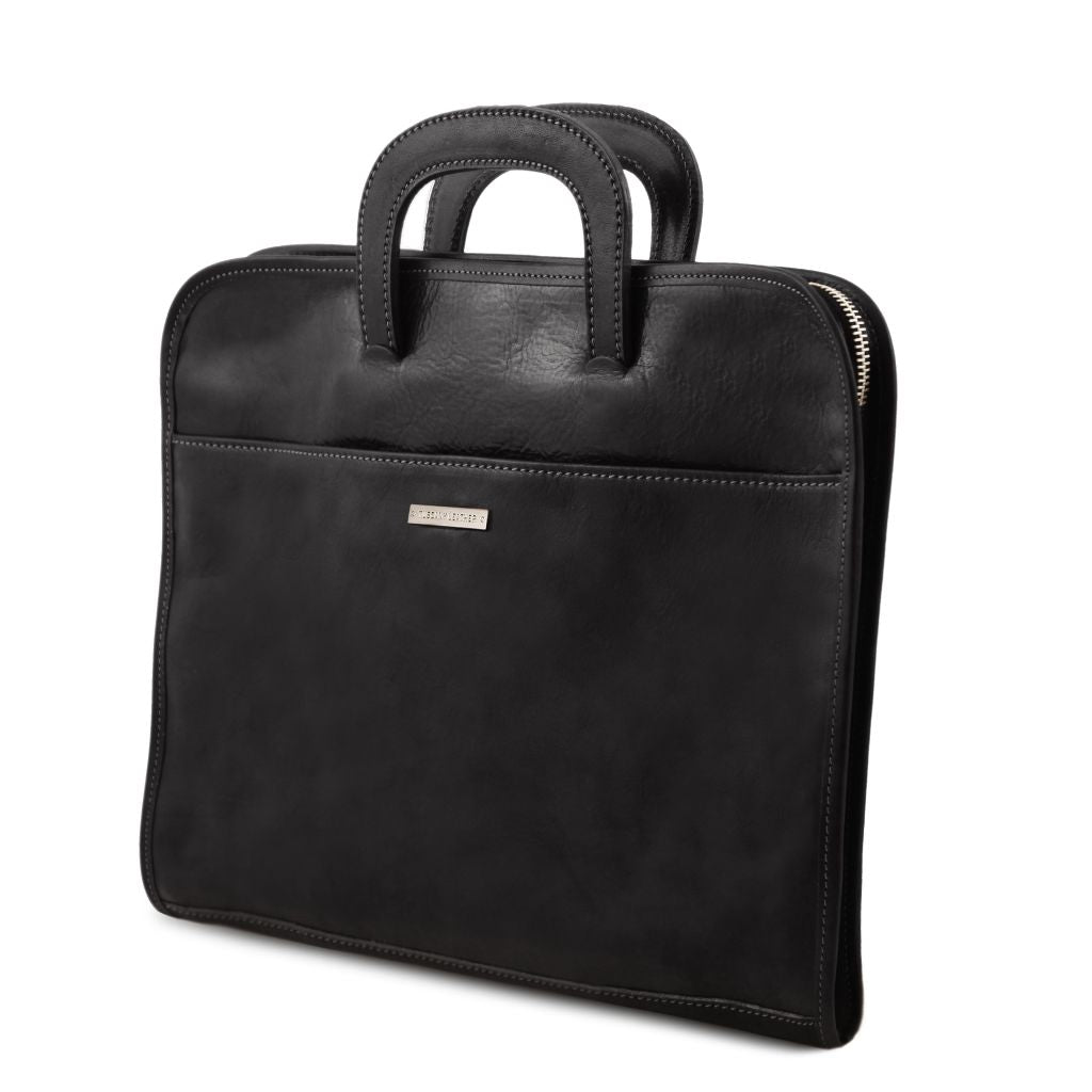 sorrento-document-leather-briefcase-tl141022 - Musta - kuva 3