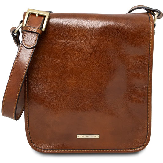 tl-messenger-two-compartments-leather-shoulder-bag-tl141255 - Hunaja