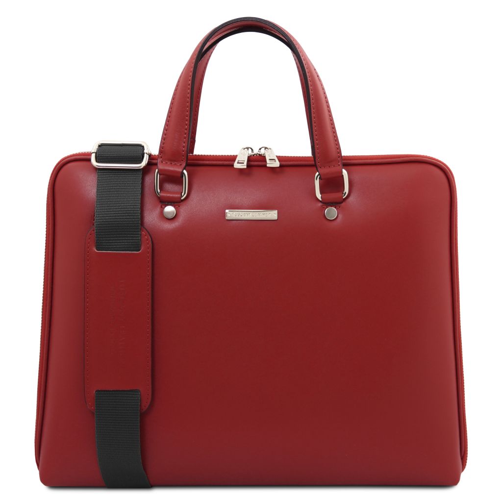 verona-saffiano-leather-business-bag-tl142547 - Punainen