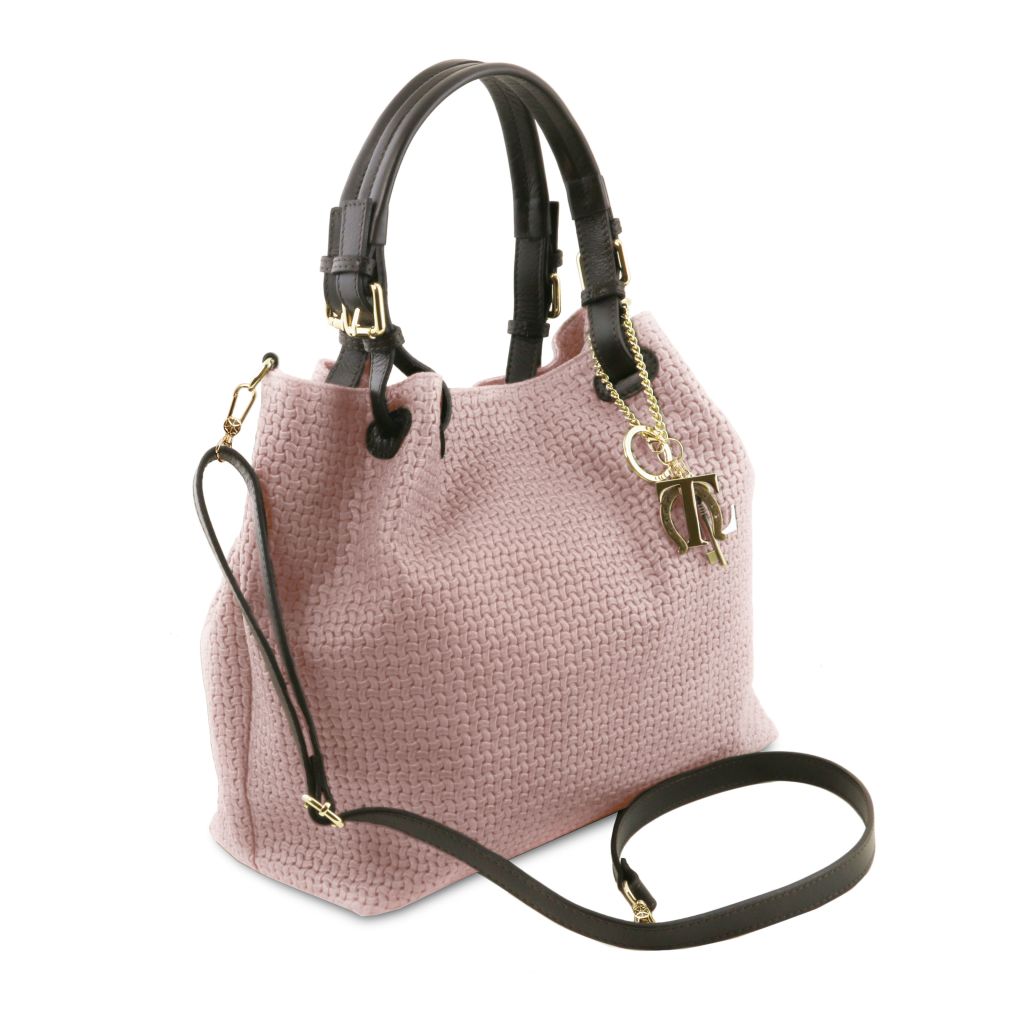 tl-keyluck-woven-printed-leather-shopping-bag-tl141573 - Nude - kuva 2