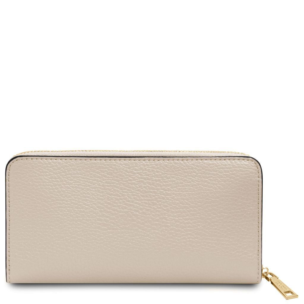 financier-exclusive-zip-around-leather-wallet-tl142485 - Beige - kuva 3