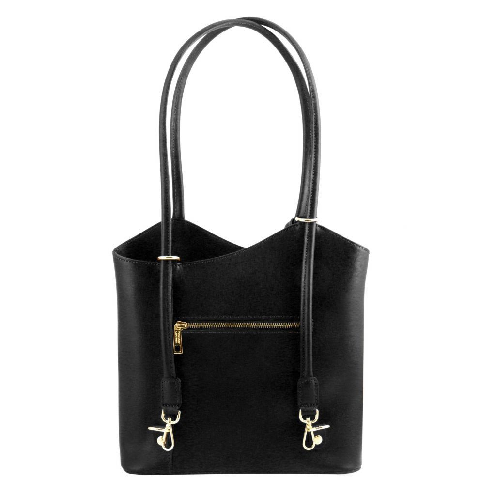 patty-saffiano-leather-convertible-backpack-shoulderbag-tl141455 - Musta - kuva 3