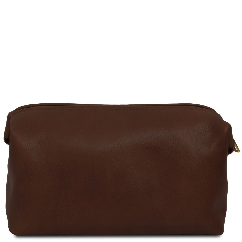 smarty-leather-toiletry-bag-large-size-tl141219 - Tummanruskea - kuva 3