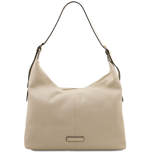 plenia-leather-shopping-bag-tl142569 - Beige