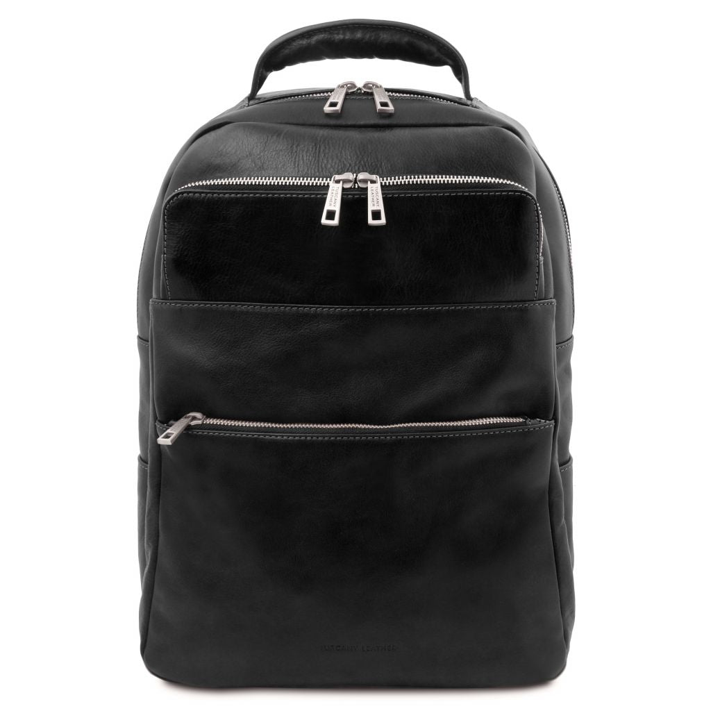 melbourne-leather-laptop-backpack-tl142205 - Musta