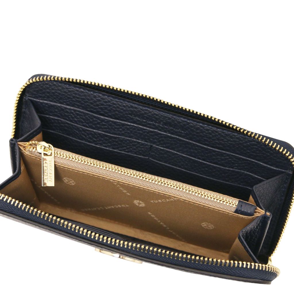 financier-exclusive-zip-around-leather-wallet-tl142485 - Tummansininen - kuva 4
