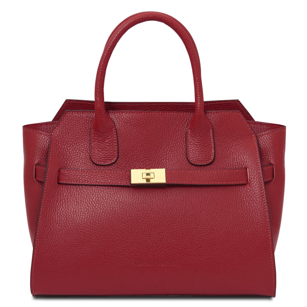 origami-leather-tote-tl142507 - Punainen