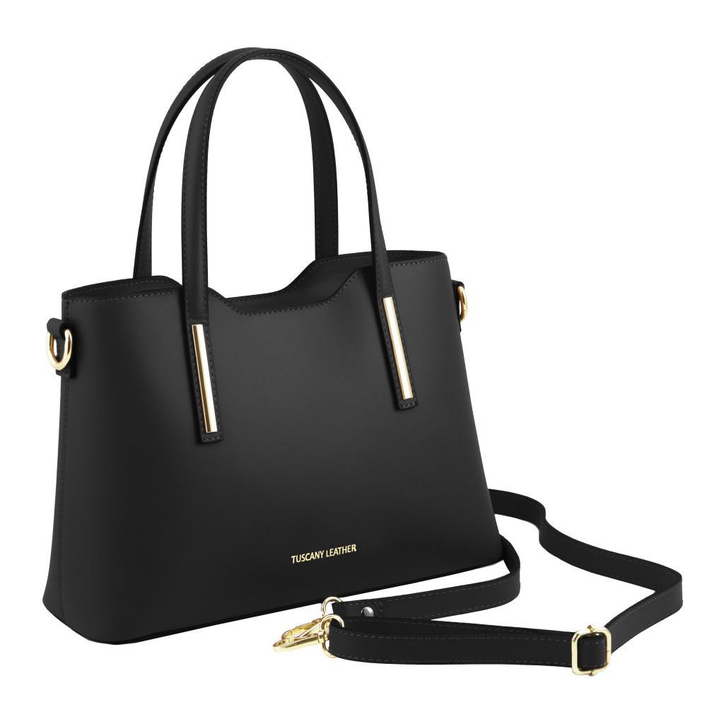 olimpia-leather-tote-small-size-tl141521 - Musta - kuva 2