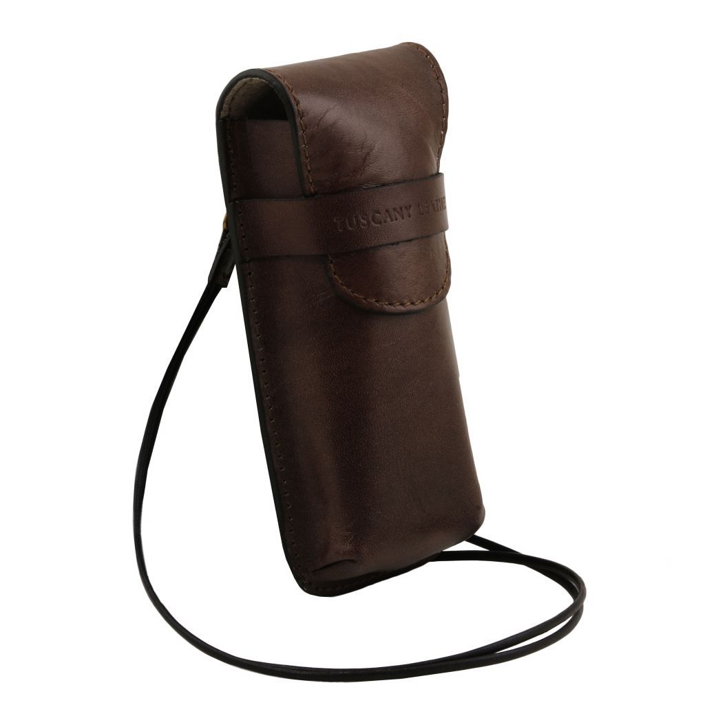 exclusive-leather-crossbody-case-for-glasses-tl141282 - Tummanruskea - kuva 2