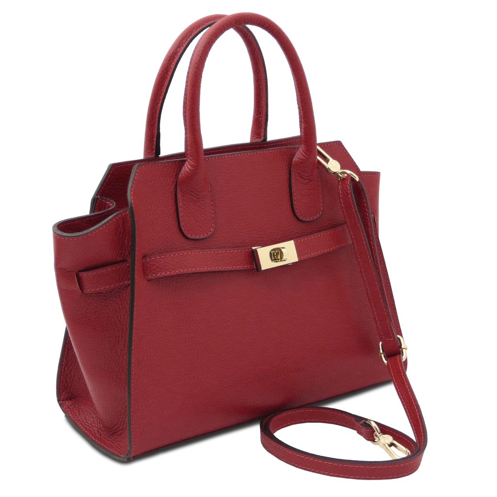 origami-leather-tote-tl142507 - Punainen - kuva 2
