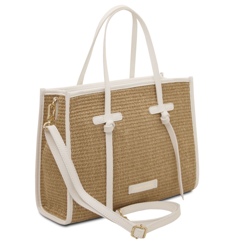 frame-raffia-shoulder-bag-tl142566 - Valkoinen - kuva 2