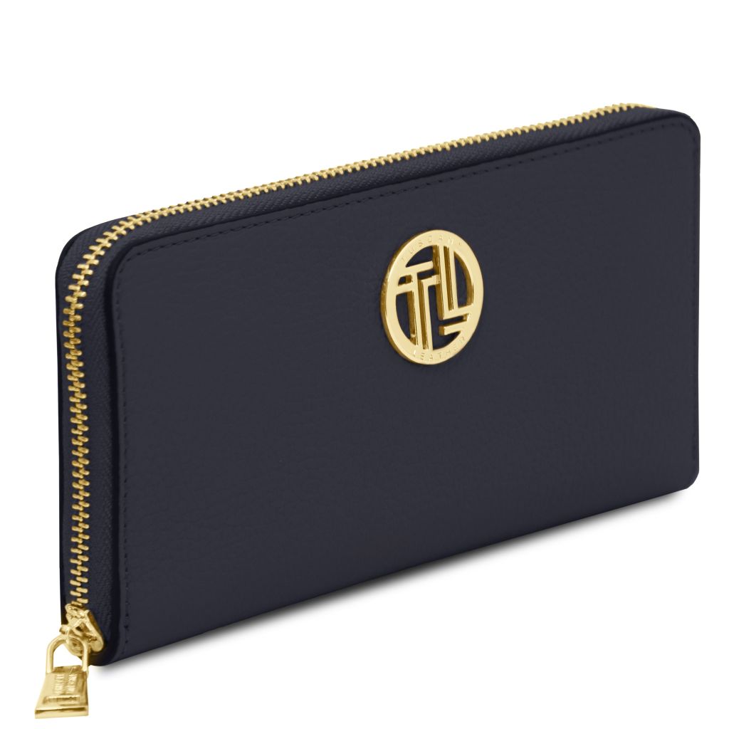 financier-exclusive-zip-around-leather-wallet-tl142485 - Tummansininen - kuva 2