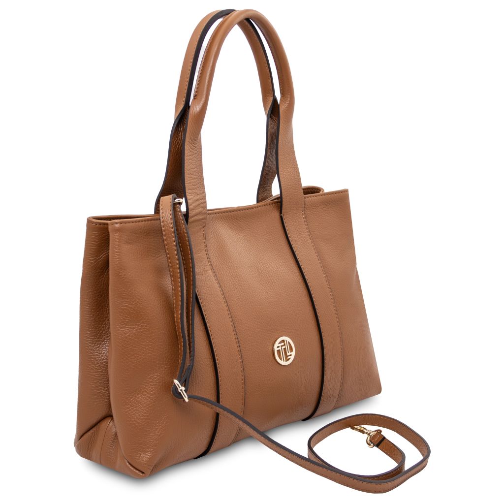 callie-soft-leather-shoulder-bag-tl142415 - Konjakki - kuva 2