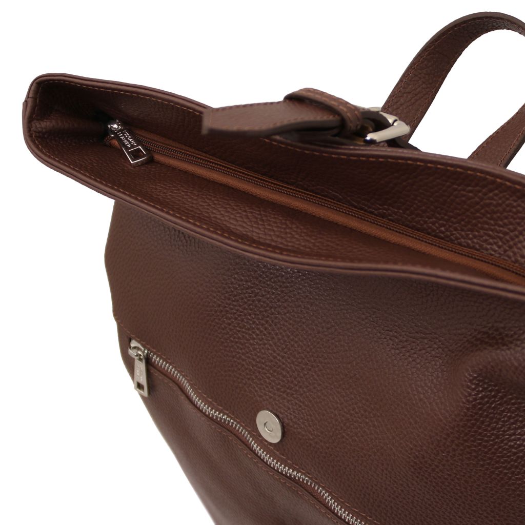 london-soft-leather-backpack-tl142502 - Kahvi - kuva 5