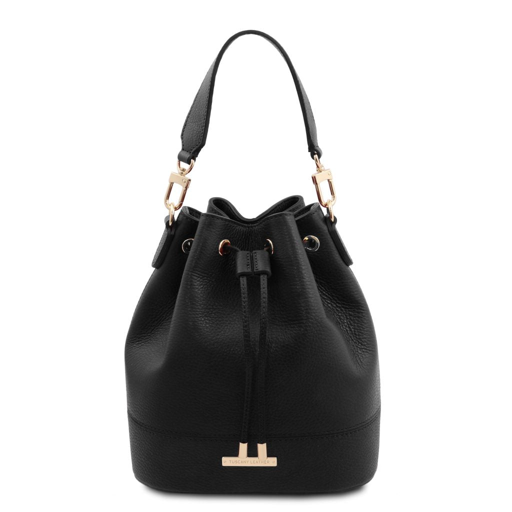 tl-bag-leather-bucket-bag-tl142146 - Musta