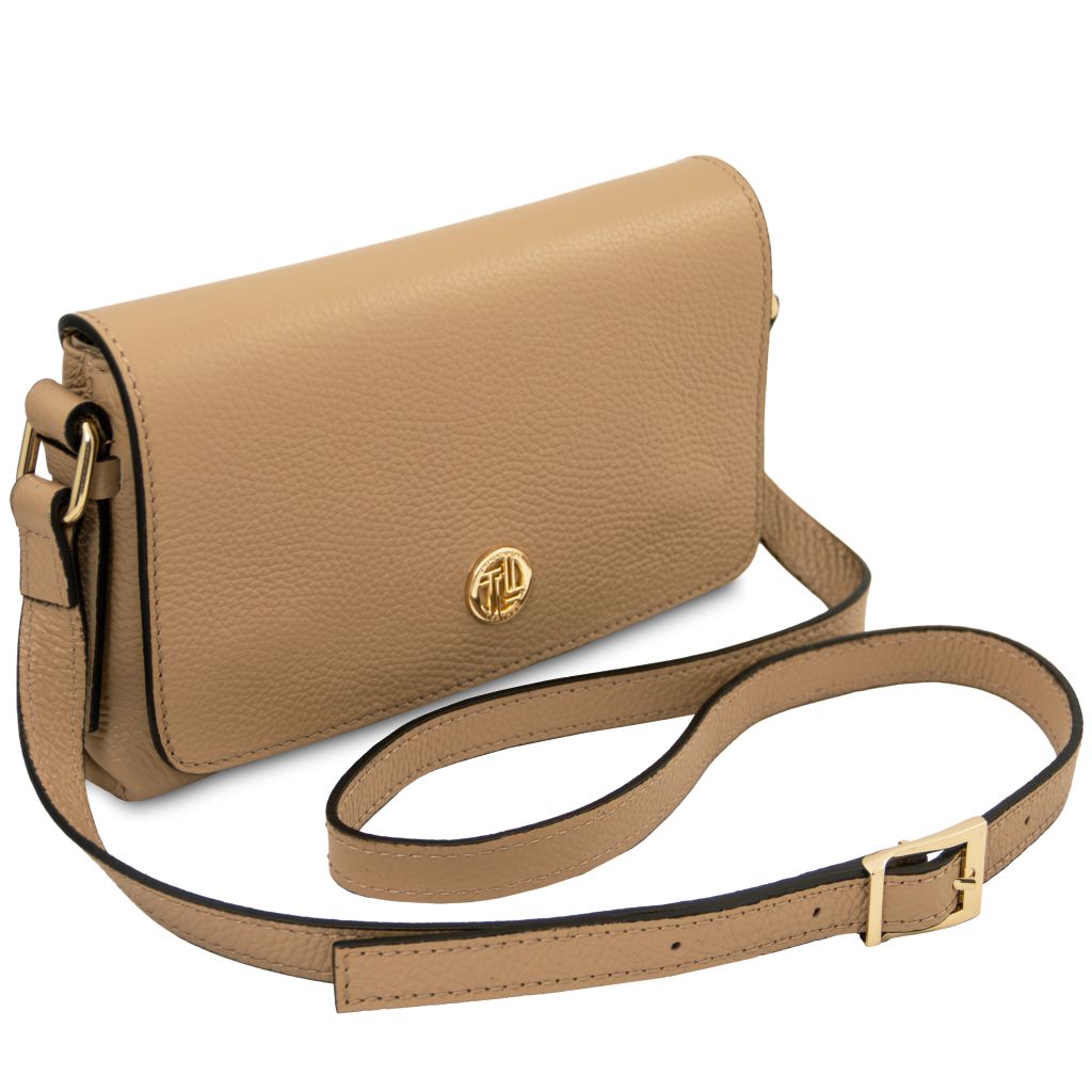 biscuit-soft-leather-shoulder-bag-tl142582 - Karamelli - kuva 2