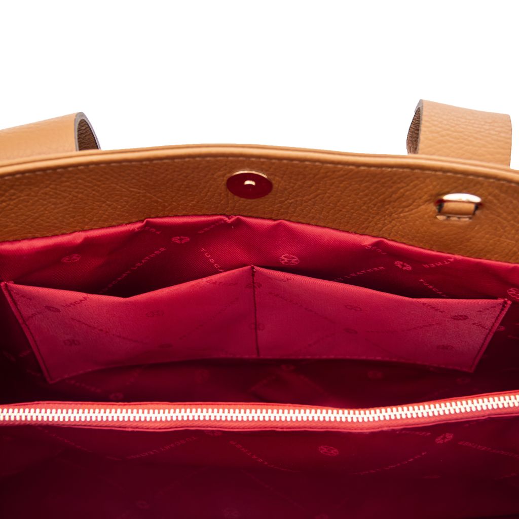 callie-soft-leather-shoulder-bag-tl142415 - Konjakki - kuva 8