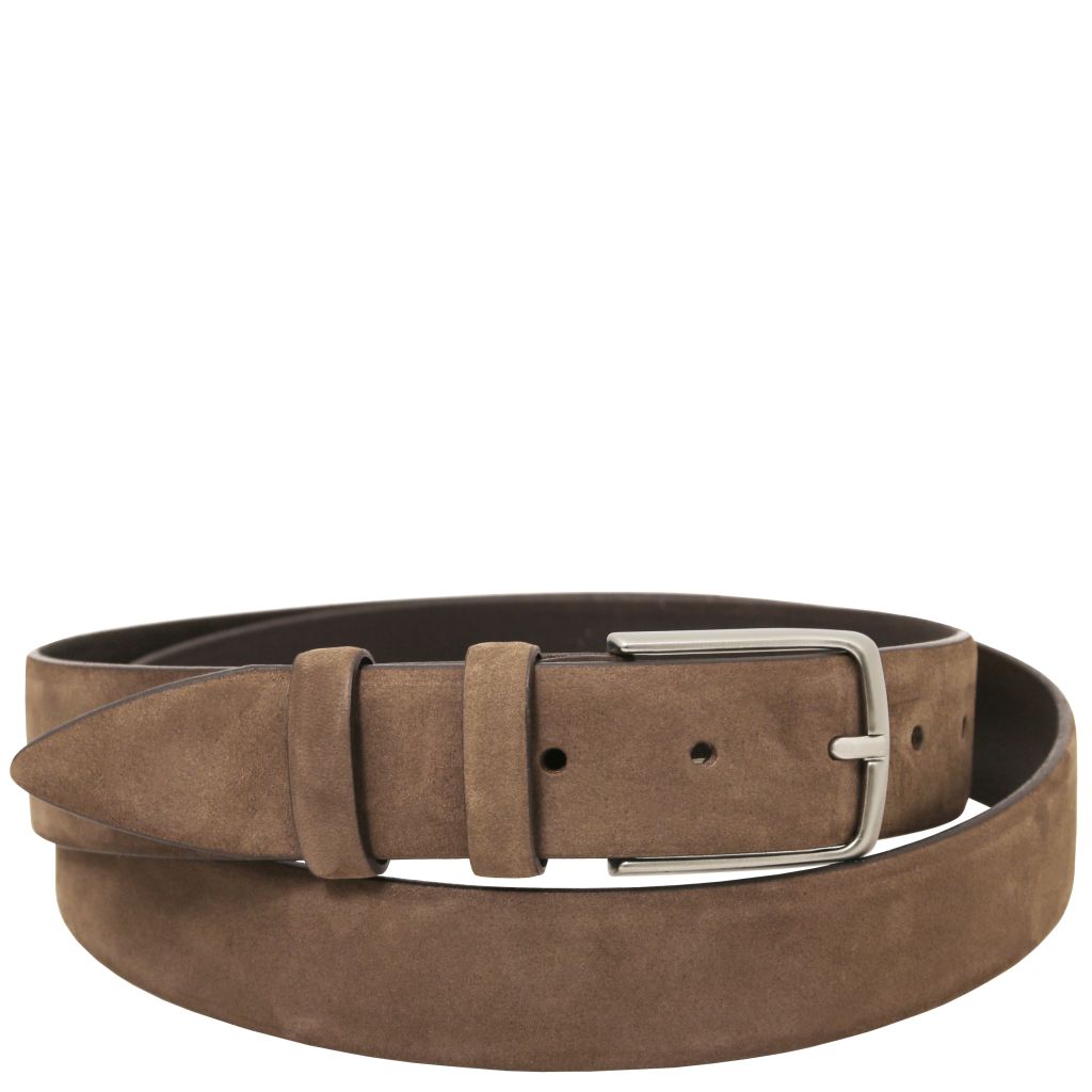 elegant-nubuck-leather-belt-35mm-tl142534 - Taupe