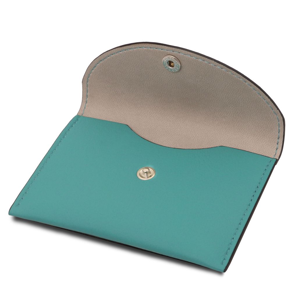 leather-business-card-credit-card-holder-tl142417 - Turkoosi - kuva 4