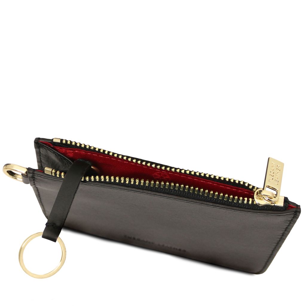 leather-card-holder-with-handle-tl142544 - Musta - kuva 6