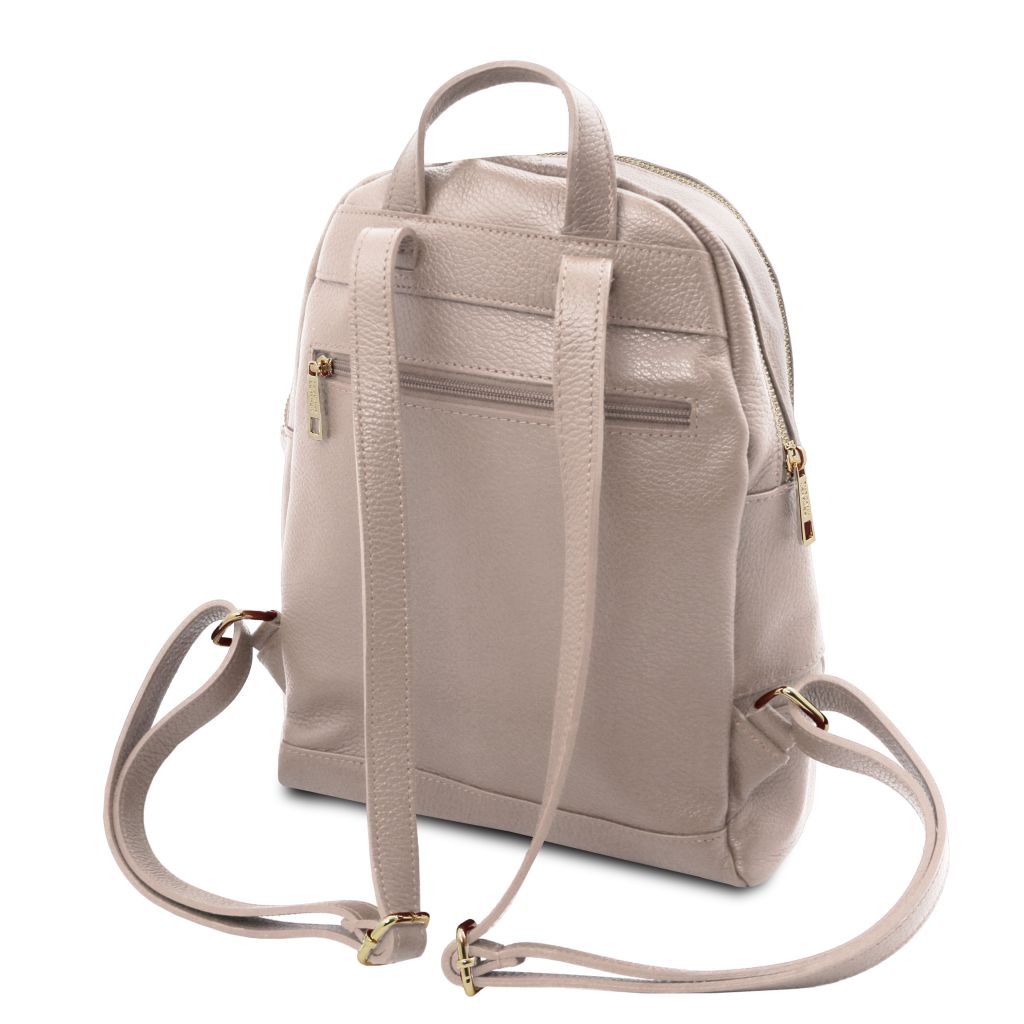 tl-bag-soft-leather-backpack-tl142280 - Vaalea taupe - kuva 3