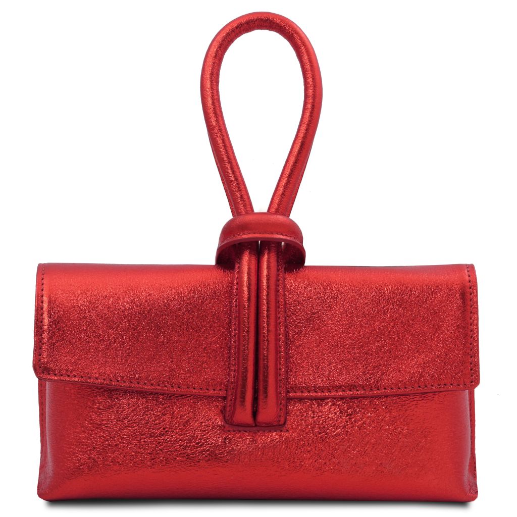 TL Bag - Metallinhohtoinen nahkainen clutch-laukku - TL141993