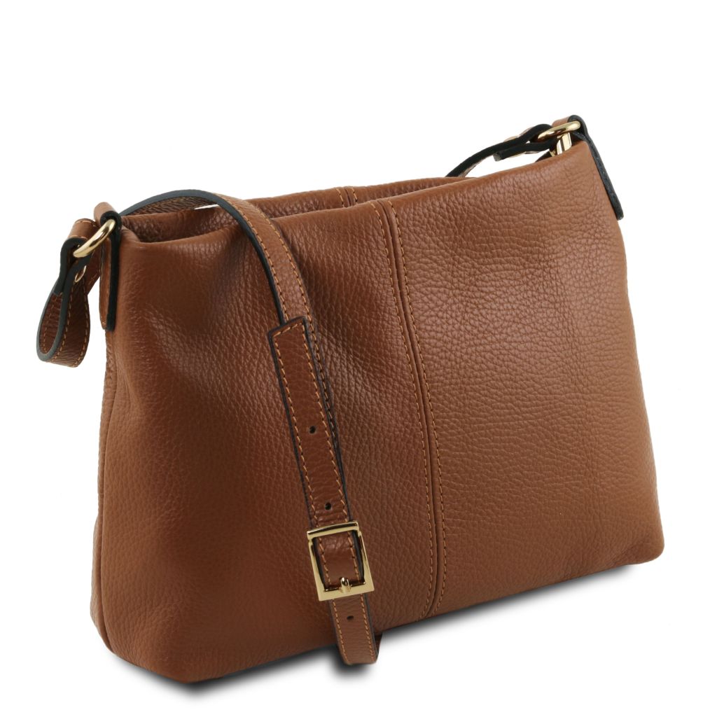 tl-bag-soft-leather-shoulder-bag-tl141720 - Konjakki - kuva 2