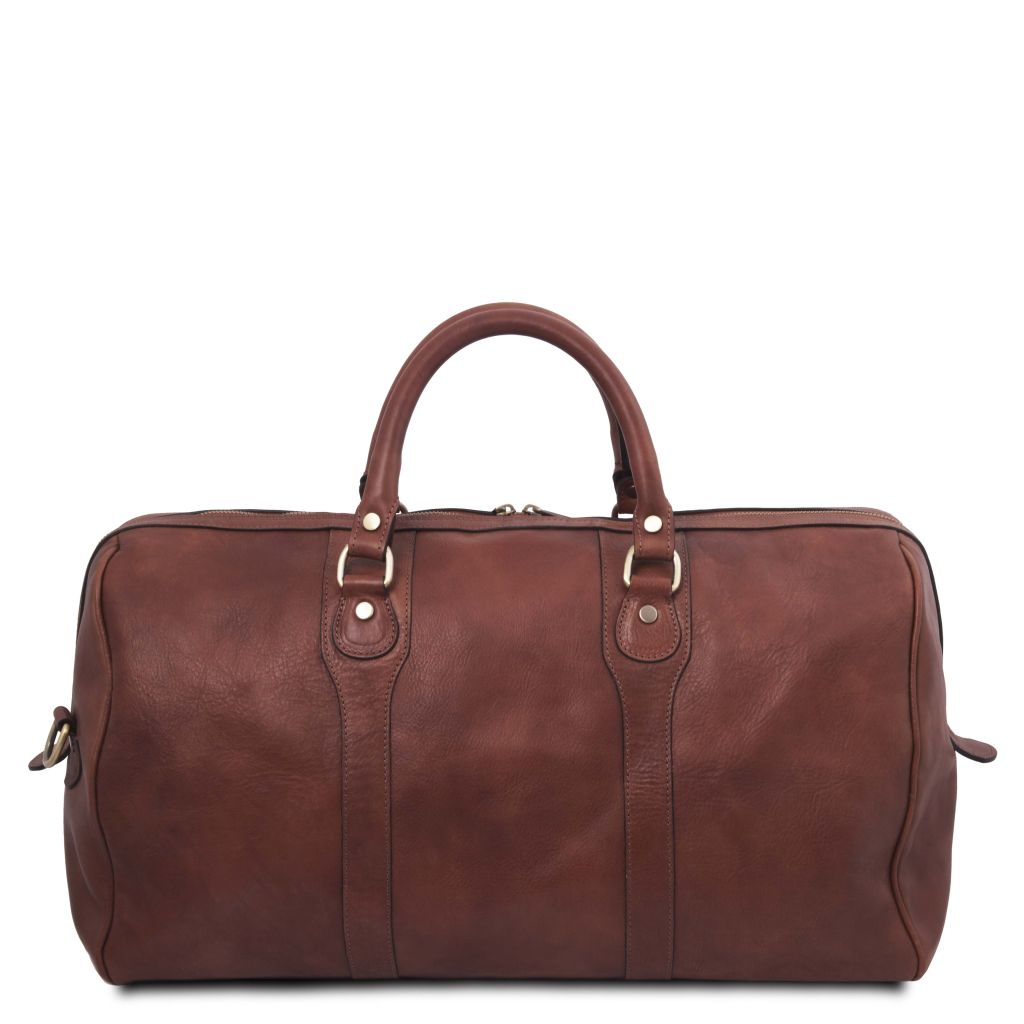 oslo-leather-travel-duffle-bag-weekender-bag-tl141913 - Ruskea - kuva 3