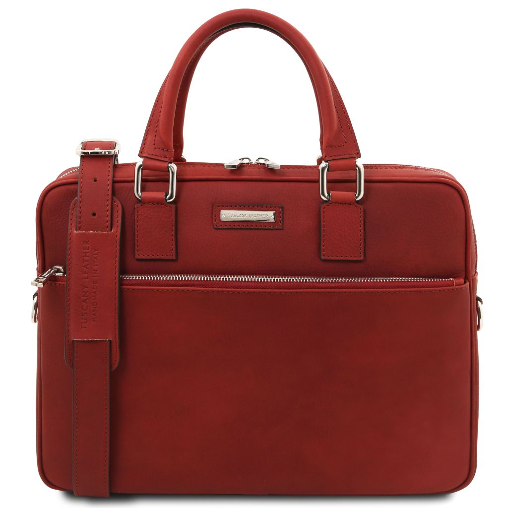 ferrara-leather-laptop-briefcase-tl142620 - Punainen
