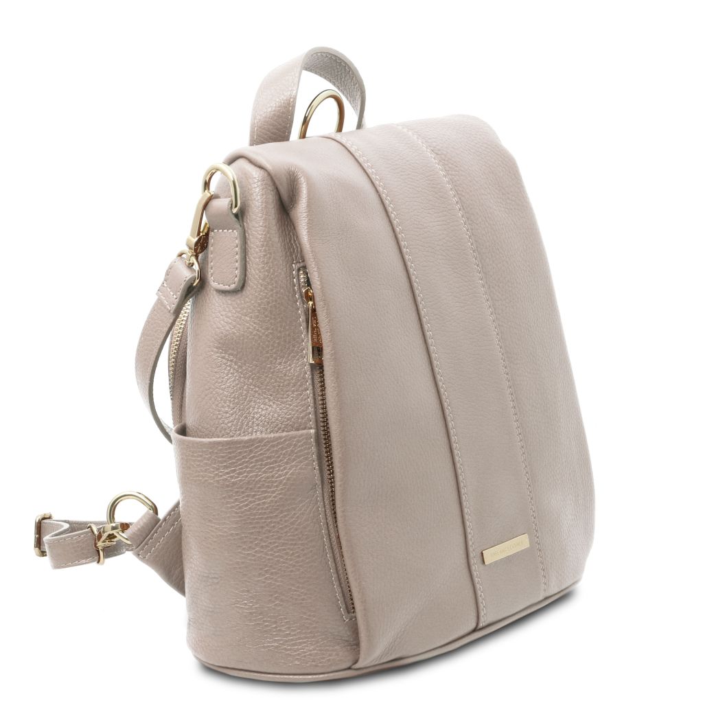 tl-bag-soft-leather-backpack-tl142138 - Vaalea taupe - kuva 2