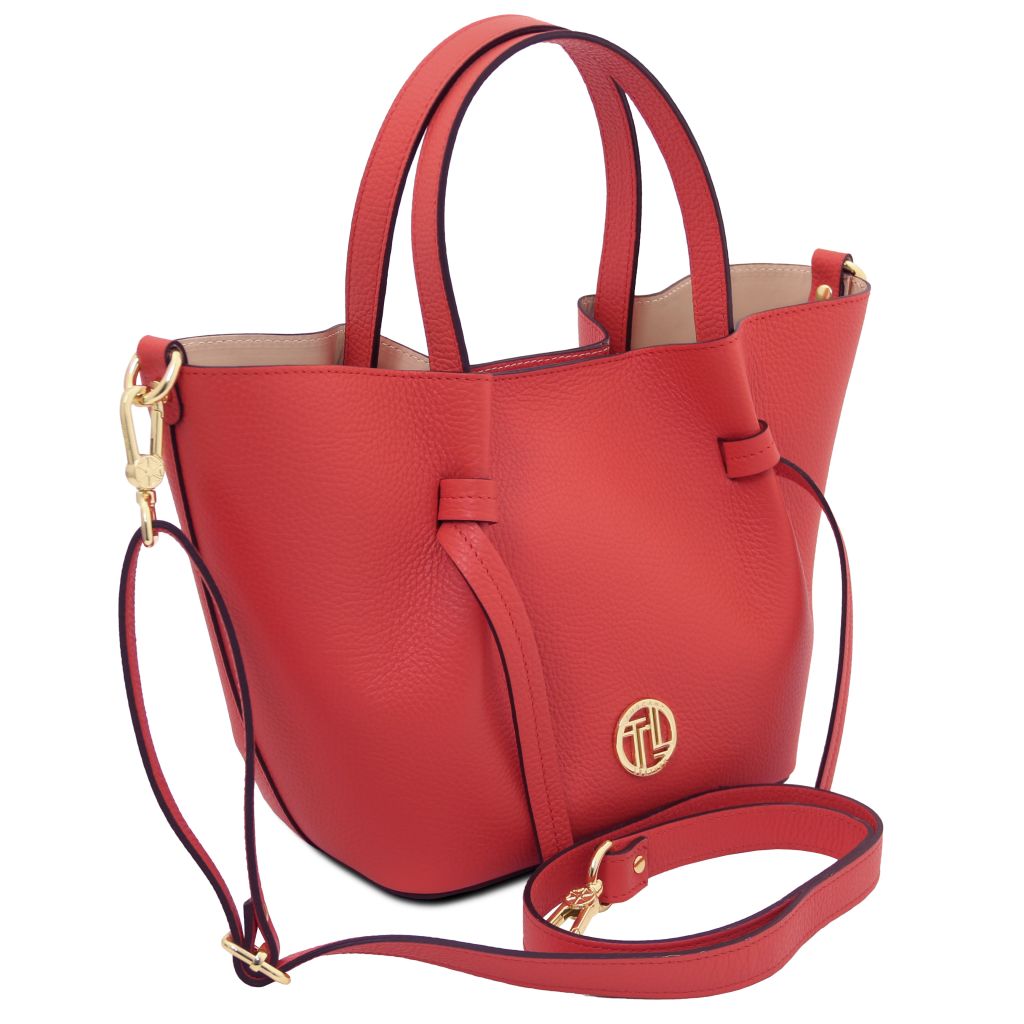 legame-leather-handbag-small-size-tl142482 - Koralli - kuva 2