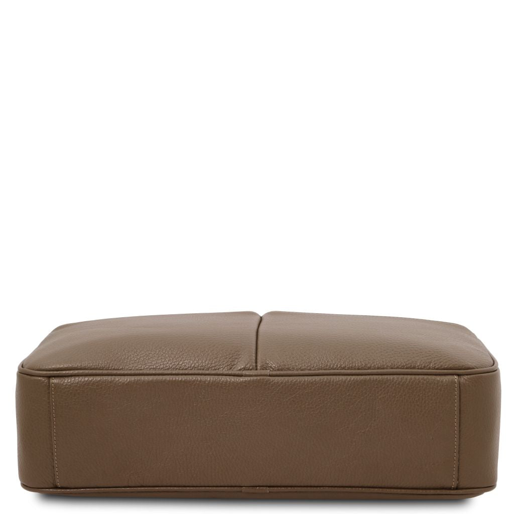 treviso-leather-laptop-briefcase-tl142546 - Tumma taupe - kuva 4