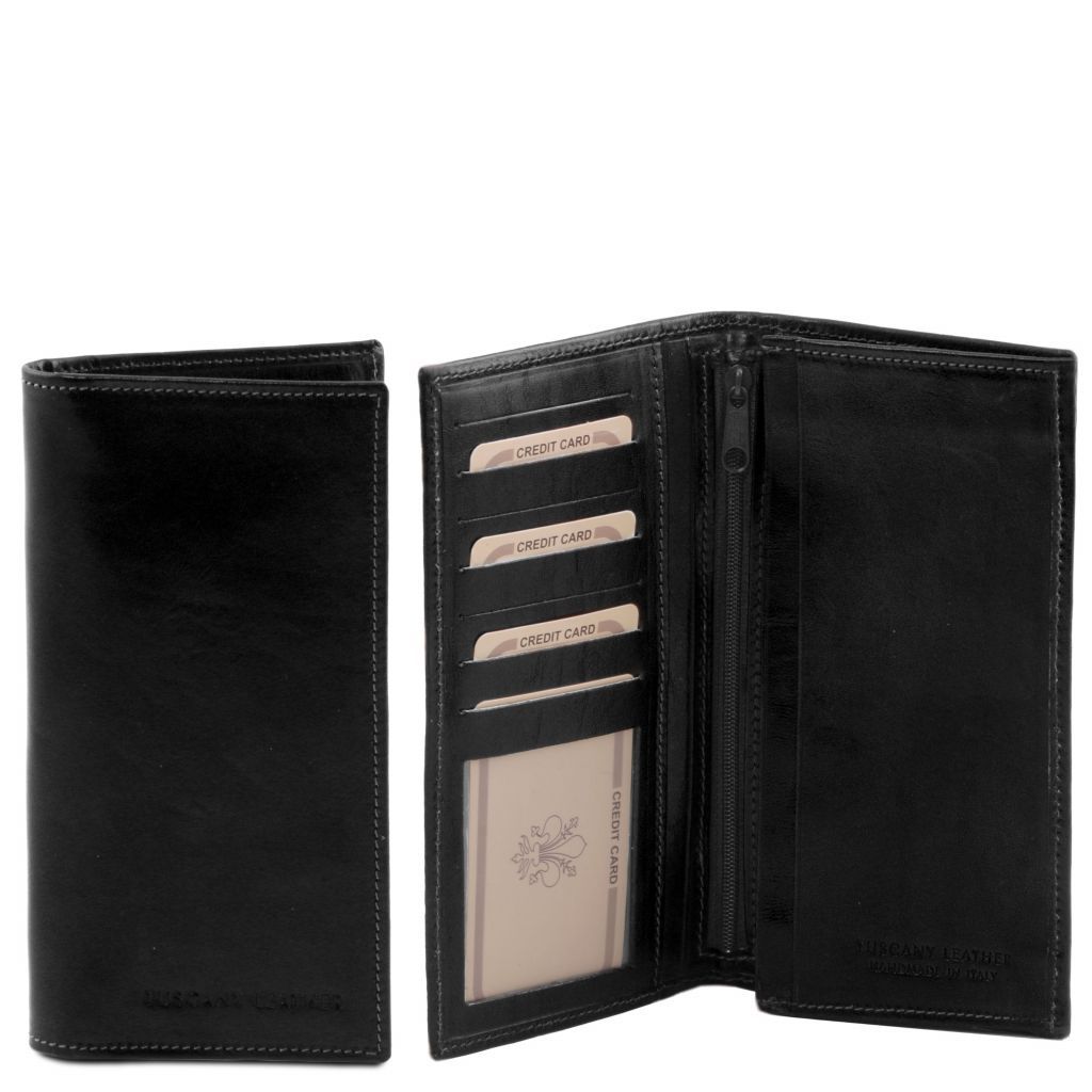 exclusive-vertical-2-fold-leather-wallet-for-men-tl140777 - Musta