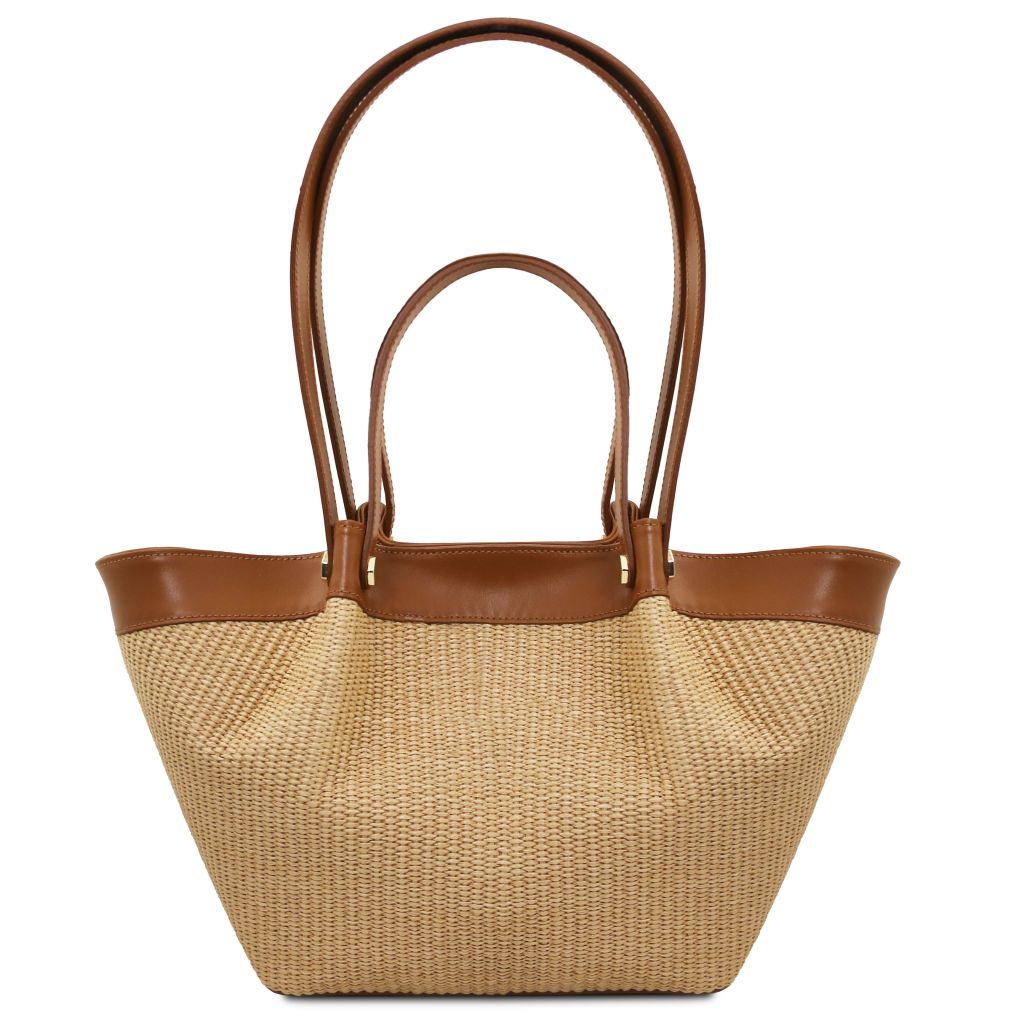 soleil-raffia-shopping-bag-tl142567 - Konjakki - kuva 5