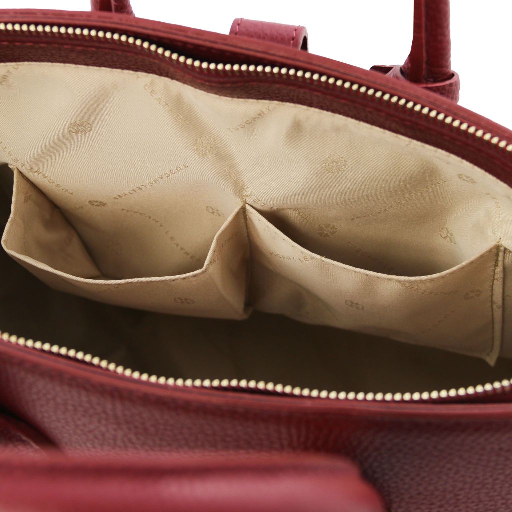 tl-bag-leather-handbag-with-golden-hardware-tl141529 - Punainen - kuva 6