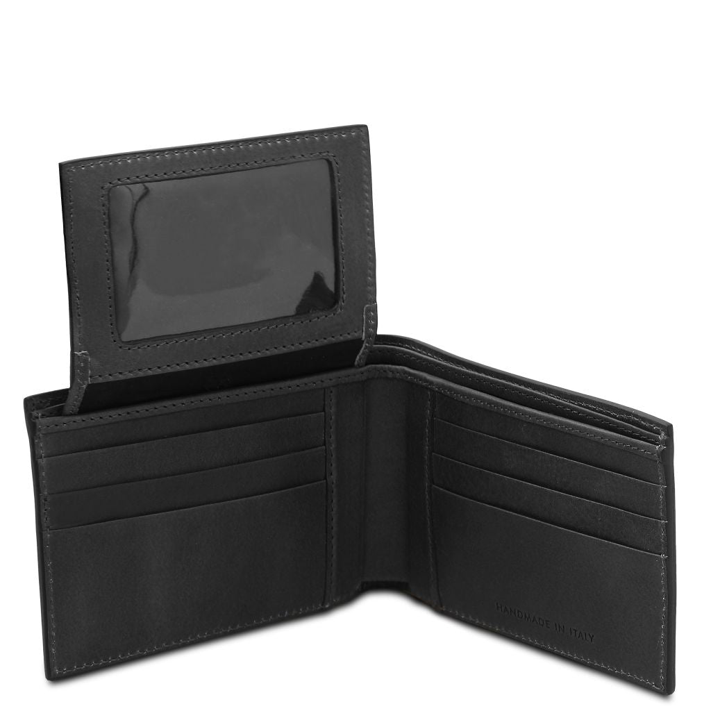 exclusive-3-fold-leather-wallet-for-men-tl142589 - Musta - kuva 3