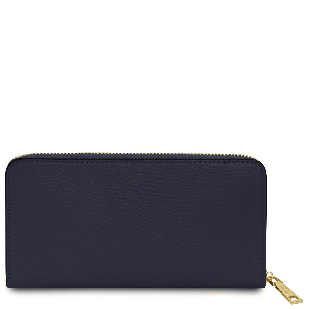 financier-exclusive-zip-around-leather-wallet-tl142485 - Tummansininen - kuva 3