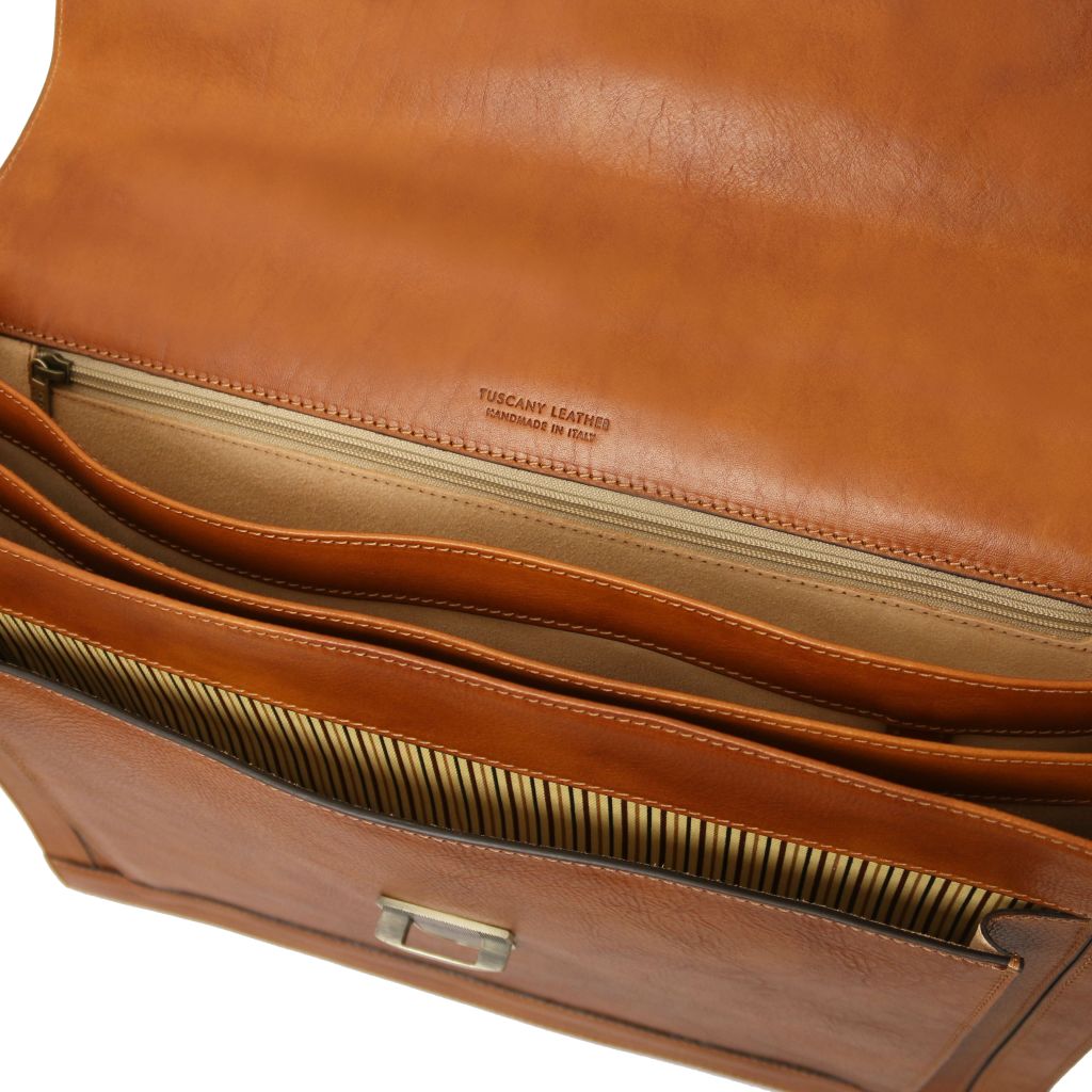 cremona-leather-briefcase-3-compartments-tl142448 - Luonnonväri - kuva 4