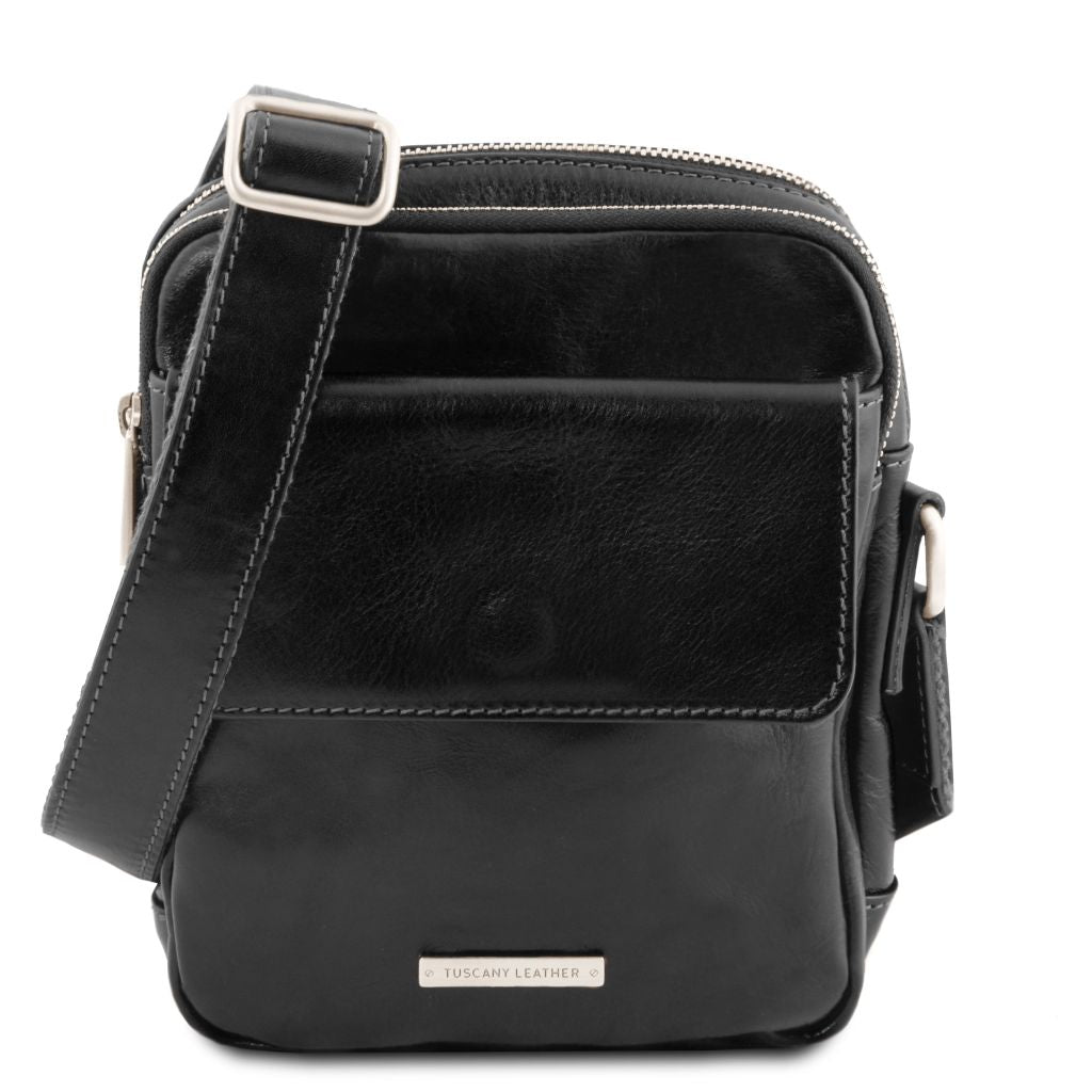 larry-leather-crossbody-bag-tl141915 - Musta