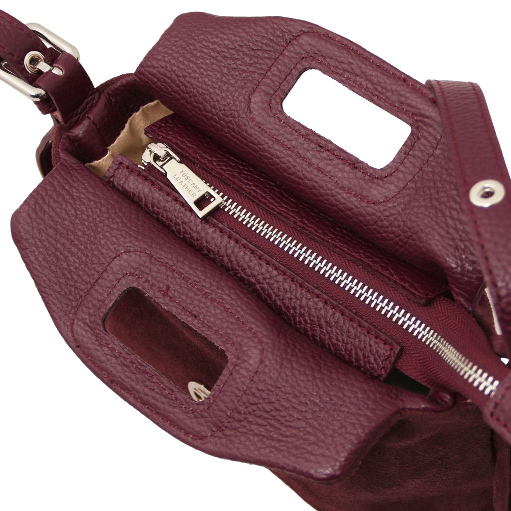 Nomade - Mokkanahkainen hapsullinen clutch-laukku - TL142496