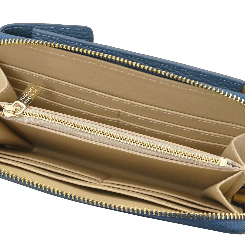 tl-bag-leather-wallet-phone-holder-with-strap-tl142323 - Deniminsininen - kuva 5