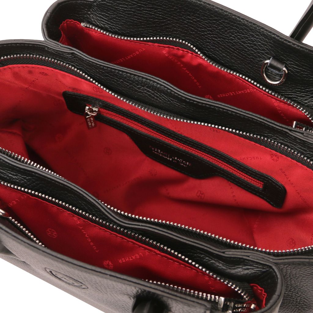 tulipan-leather-handbag-tl141727 - Musta - kuva 5